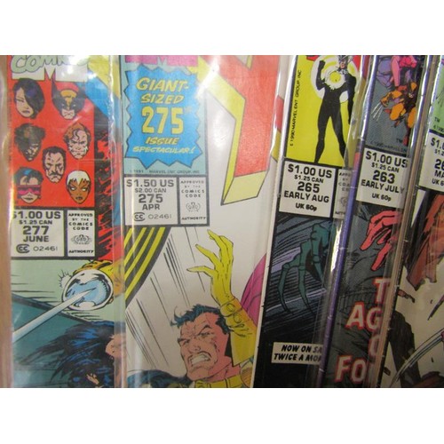 1203 - THREE BOXES OF VINTAGE MARVEL COMICS - XMEN, SPIDERMAN & THE DEFENDERS