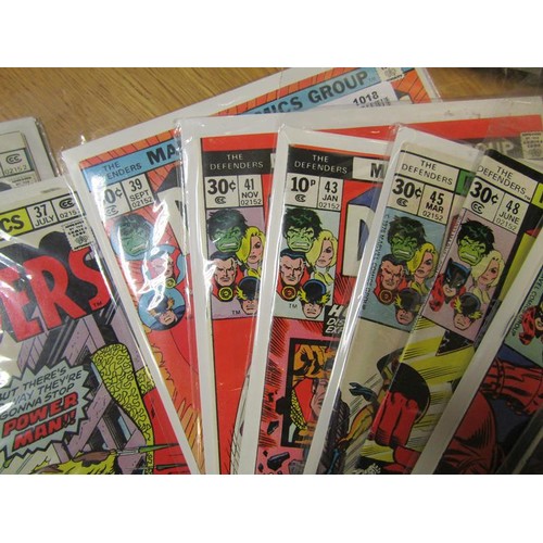 1203 - THREE BOXES OF VINTAGE MARVEL COMICS - XMEN, SPIDERMAN & THE DEFENDERS