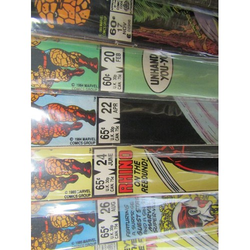 1203 - THREE BOXES OF VINTAGE MARVEL COMICS - XMEN, SPIDERMAN & THE DEFENDERS