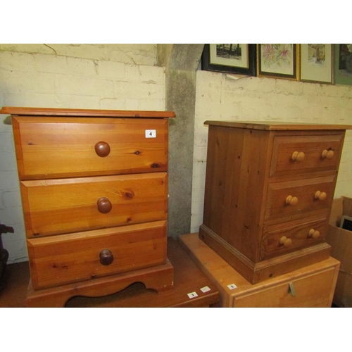 4 - TWO BEDSIDE CHESTS