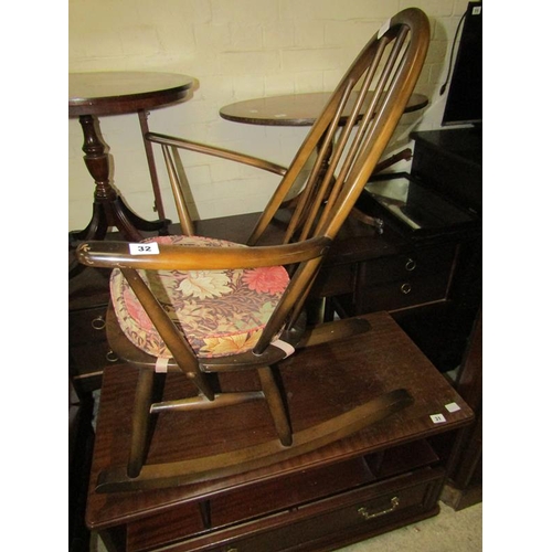 32 - ERCOL ROCKING CHAIR