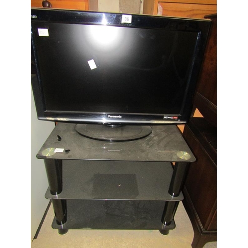 36 - PANASONIC TV AND STAND