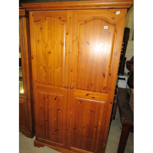 62 - MODERN PINE WARDROBE