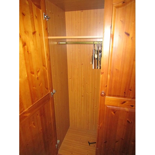 62 - MODERN PINE WARDROBE