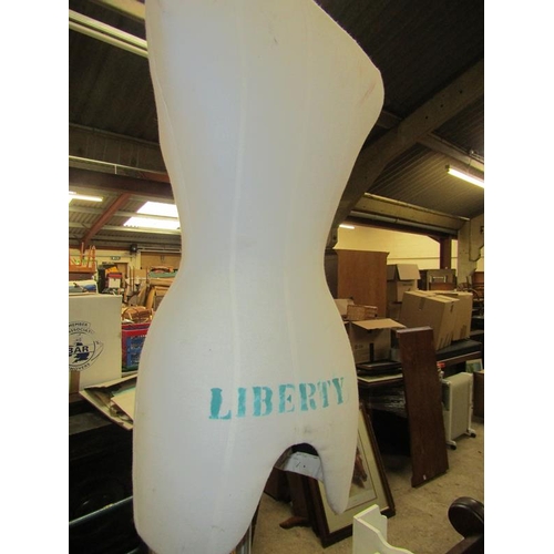 106 - DRESSMAKERS DUMMY STAMPED 'LIBERTY'