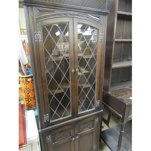 109 - OAK CORNER CUPBOARD