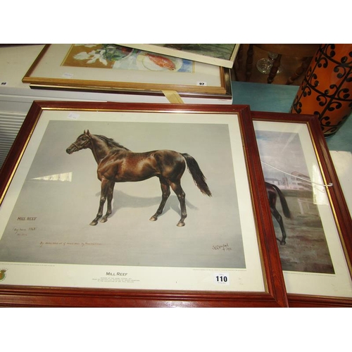 110 - TWO HORSERACING PRINTS