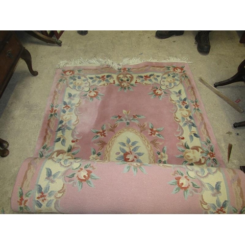 118 - PINK AND BEIGE RUG