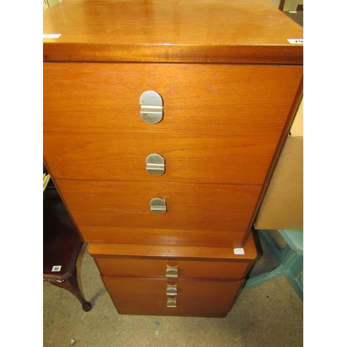 79 - TWO STAG TEAK BEDSIDE CHESTS