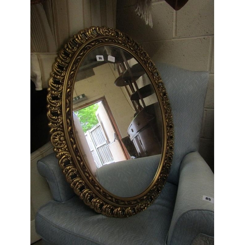 86 - GILT FRAMED MIRROR