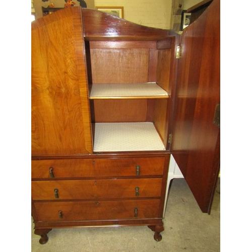 89 - 1930s WALNUT TALLBOY