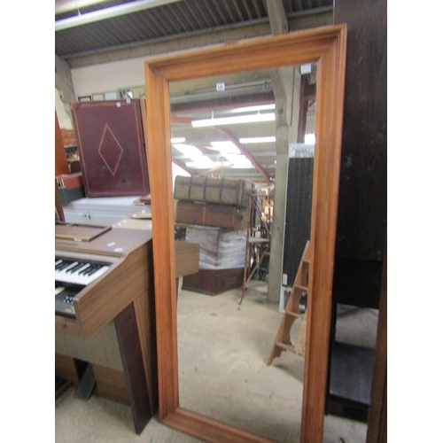 137 - PINE FRAMED WALL MIRROR