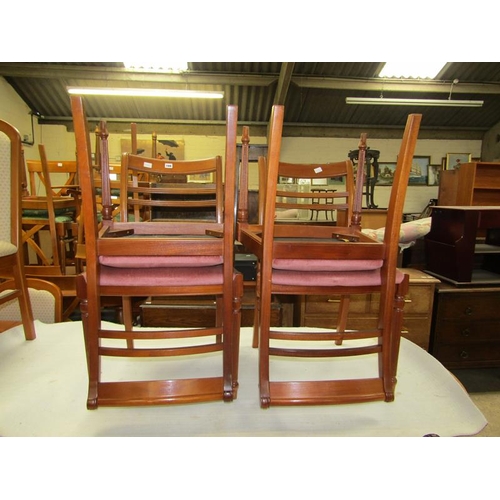 166 - REPRO D END DINING TABLE AND CHAIRS