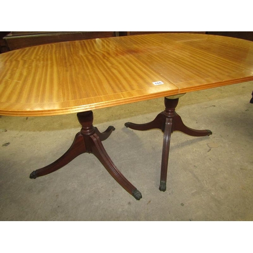 166 - REPRO D END DINING TABLE AND CHAIRS