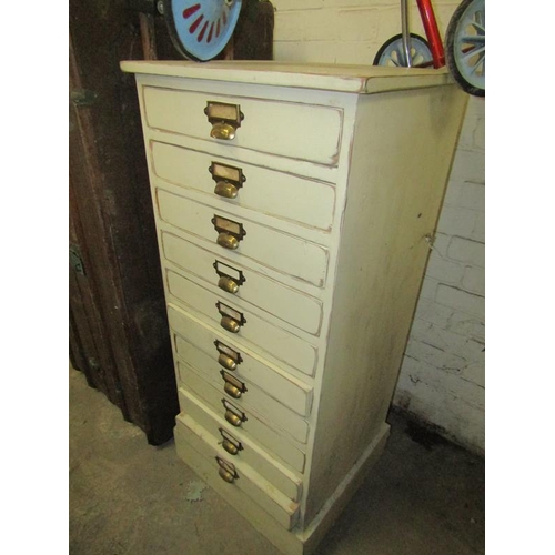 198 - PAINTED FILING CABINET