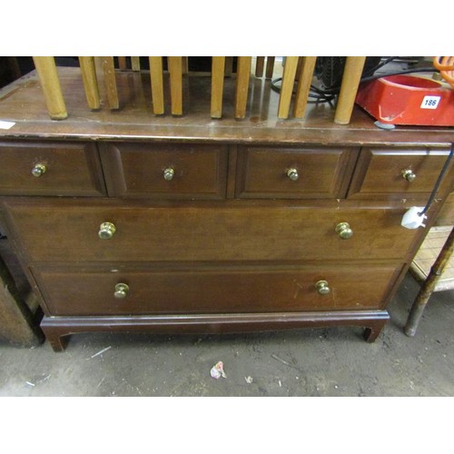 187A - CHEST OF FOUR SHORT AND TWO LONG DRAWERS