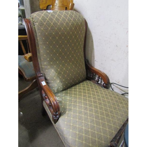 336 - VICTORIAN ARMCHAIR