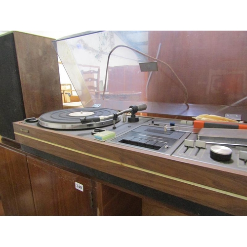 350 - SHARP RECORD PLAYER AND SPEAKERS