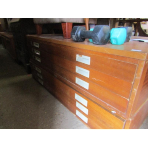 353 - SIX DRAWER PLAN CHEST