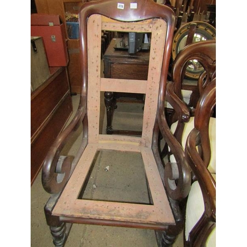 378 - VICTORIAN ROCKING CHAIR