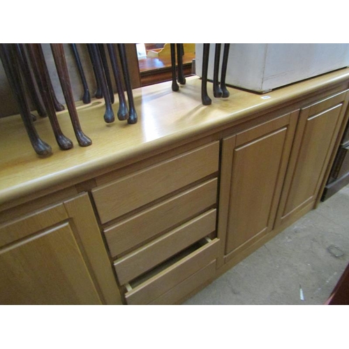 404 - LARGE MODERN OAK SIDEBOARD