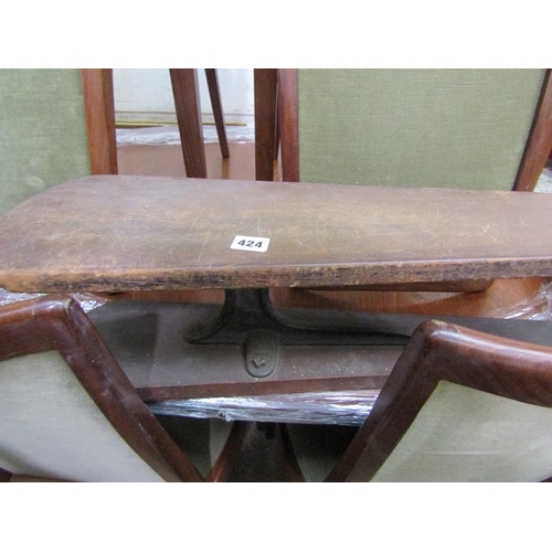 424 - VINTAGE IRONING BOARD