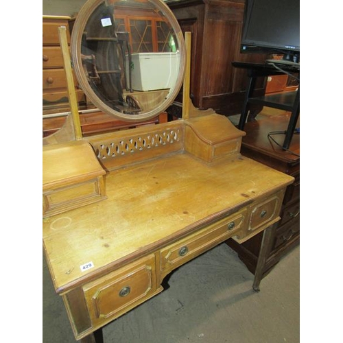 429 - EDWARDIAN PINE DRESSING TABLE