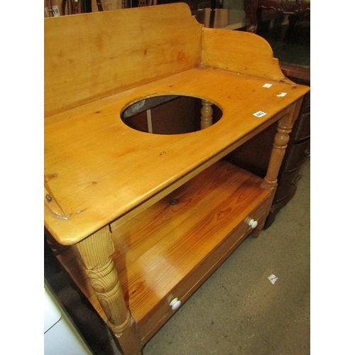 443 - VICTORIAN PINE WASH STAND