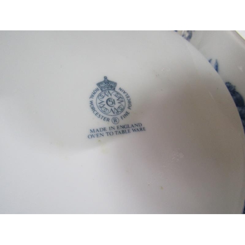 491 - BOX OF BLUE AND WHITE CHINA