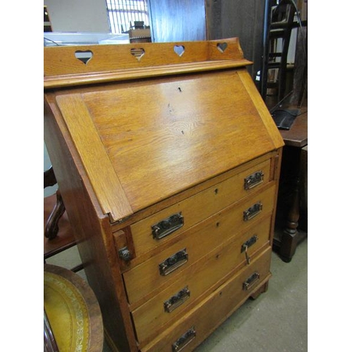 417 - ARTS & CRAFTS OAK BUREAU