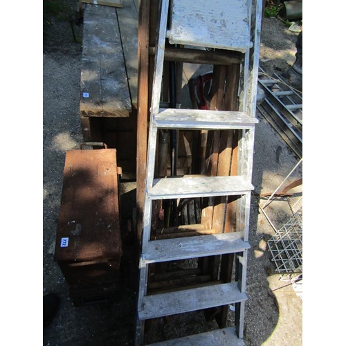 772 - STEP LADDERS, TOOLS, AMMUNITION BOXES ETC.