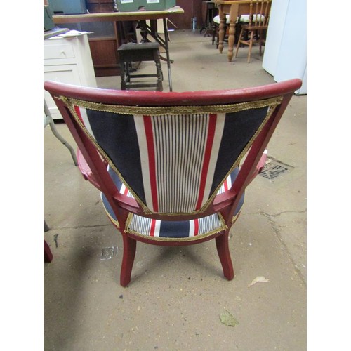 708 - TWO PAINTED CHAIRS