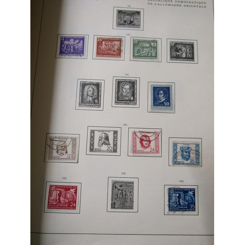 1439 - COLLECTION OF STAMPS TO INCL TWO GERMANY DAVO ALBUMS 1872-1945, TWO SCWANBERGER ALBUMS EAST GERMANY ... 