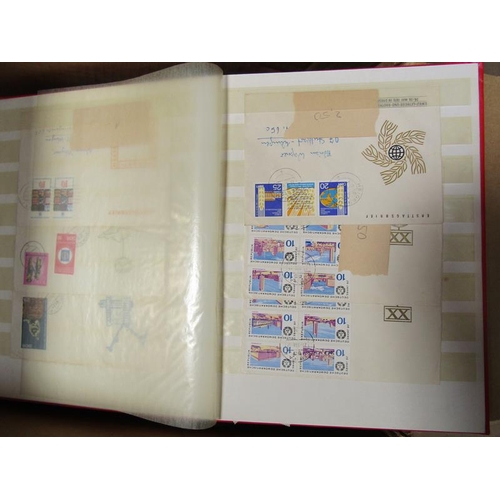 1445 - STAMP COLLECTION IN ALBUMS