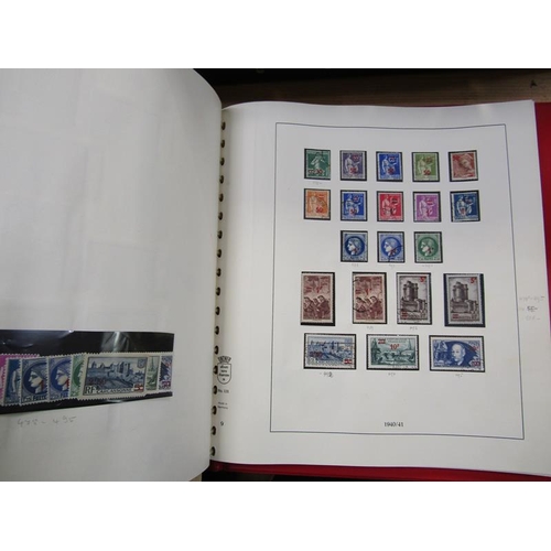 1447 - EIGHT ALBUMS OF FRENCH STAMPS