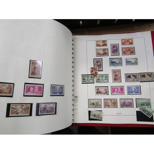 1447 - EIGHT ALBUMS OF FRENCH STAMPS