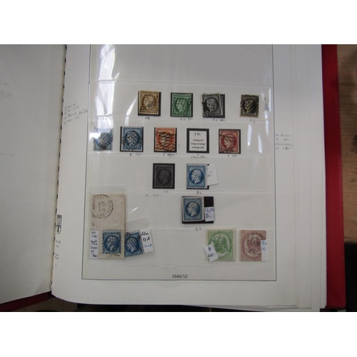 1447 - EIGHT ALBUMS OF FRENCH STAMPS