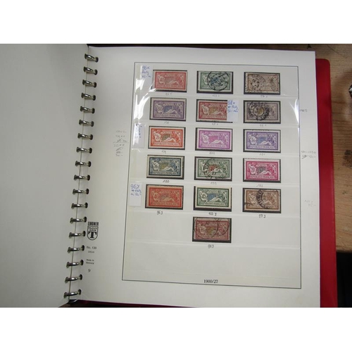 1447 - EIGHT ALBUMS OF FRENCH STAMPS