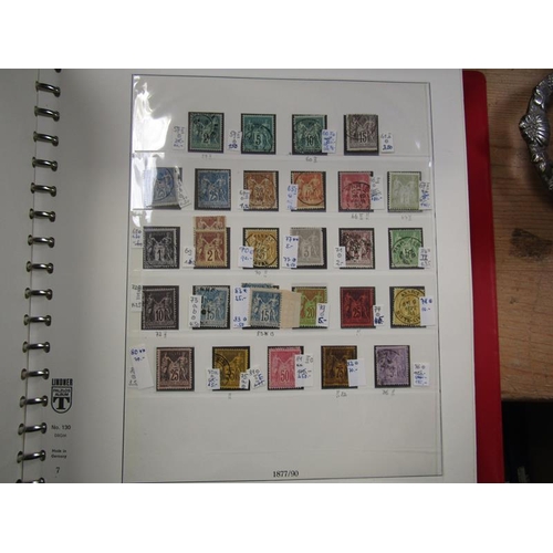 1447 - EIGHT ALBUMS OF FRENCH STAMPS