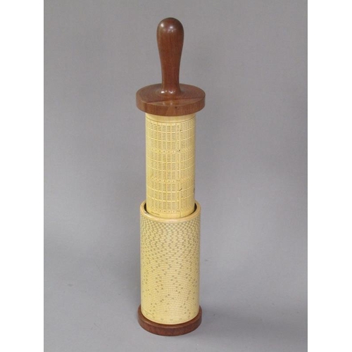 23 - Professor Fuller's Spiral slide rule manufactured by W.F Stanley & Co, c.1904 comprising of a mahoga... 