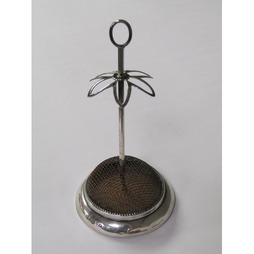 160 - A silver hat pin stand, Chester 1913, 11cm h.