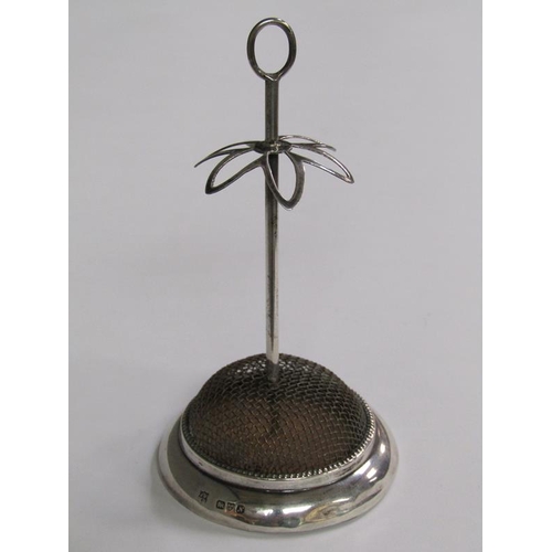 160 - A silver hat pin stand, Chester 1913, 11cm h.