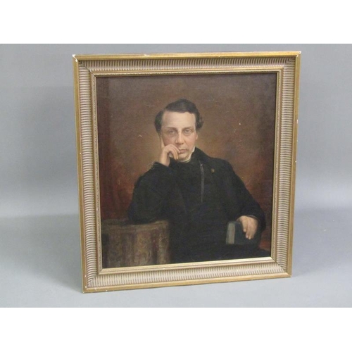 295 - Unsigned 19c - A portrait of George Ward Pegge 1821/1861, together with a portrait of possibly John ... 