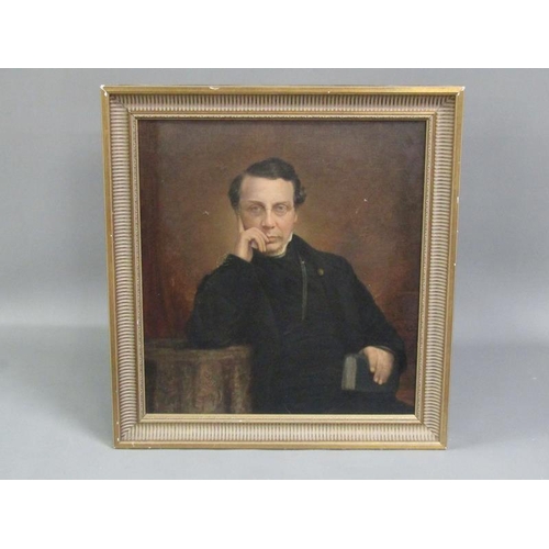 295 - Unsigned 19c - A portrait of George Ward Pegge 1821/1861, together with a portrait of possibly John ... 