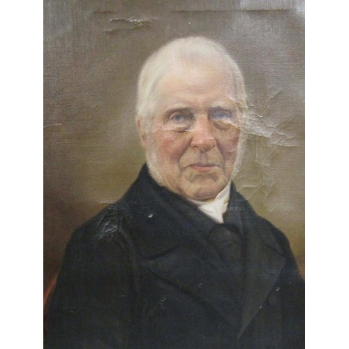 295 - Unsigned 19c - A portrait of George Ward Pegge 1821/1861, together with a portrait of possibly John ... 