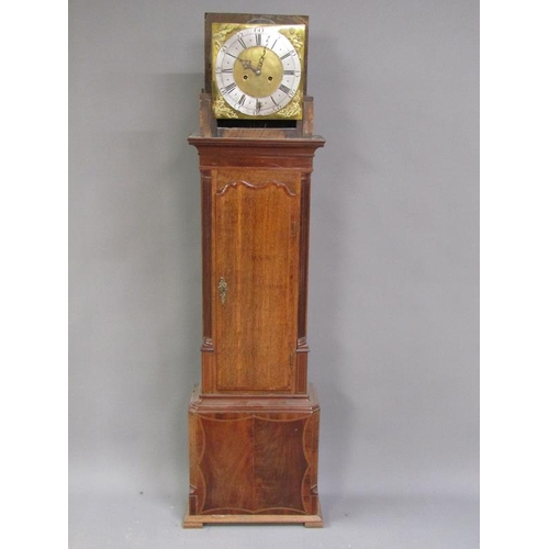 20 - A late 18c eight day longcase clock, the 30cmsquare brass dial signed John Owen 145 (possibly of Lla... 