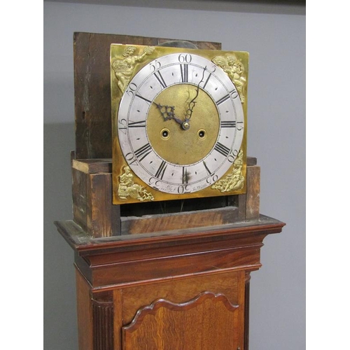 20 - A late 18c eight day longcase clock, the 30cmsquare brass dial signed John Owen 145 (possibly of Lla... 