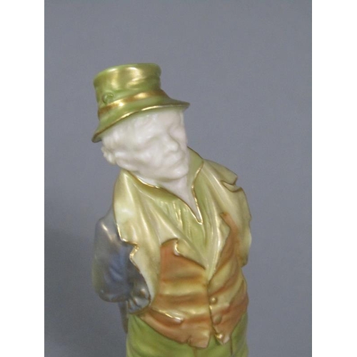 231 - A Royal Worcester figure - Irishman, model no.835, c.1899, 17.5cm h.