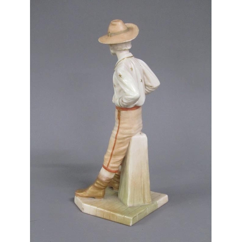 232 - A Royal Worcester figure - Yankee, 18cm h.