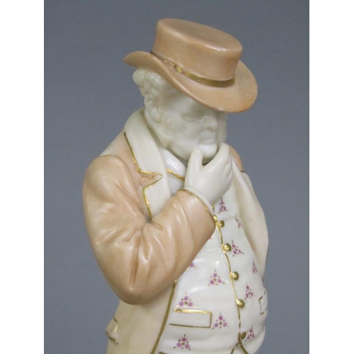 233 - A Royal Worcester figure - John Bull, c.1893, 17.5cm h.